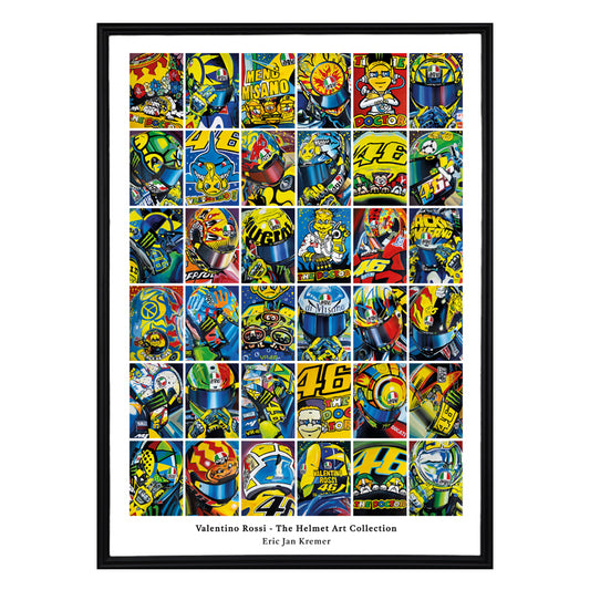Valentino Rossi - The Helmet Art Collection poster - 50x70cm