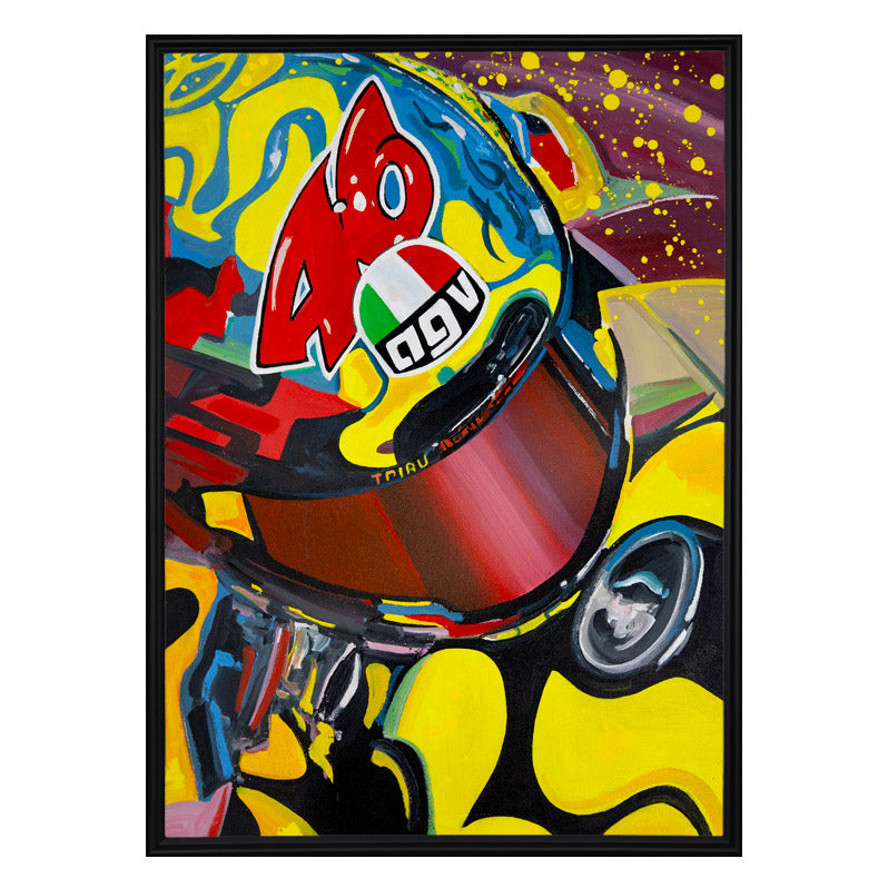 Valentino Rossi - The Helmet Art Collection - 9/36 - canvas (hand-signed and numbered)