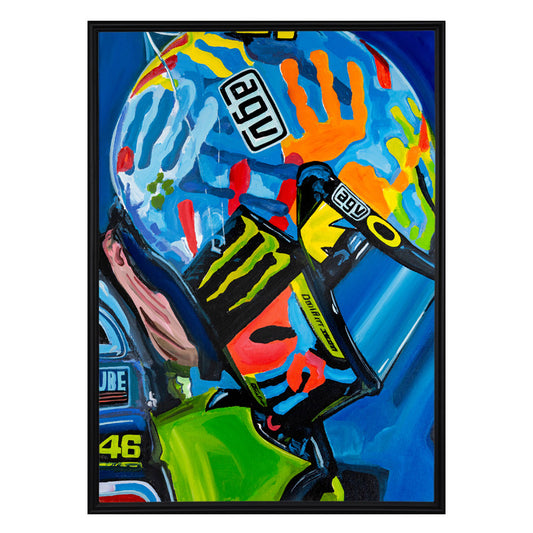 Valentino Rossi - The Helmet Art Collection - 20/36 - canvas (hand-signed and numbered)