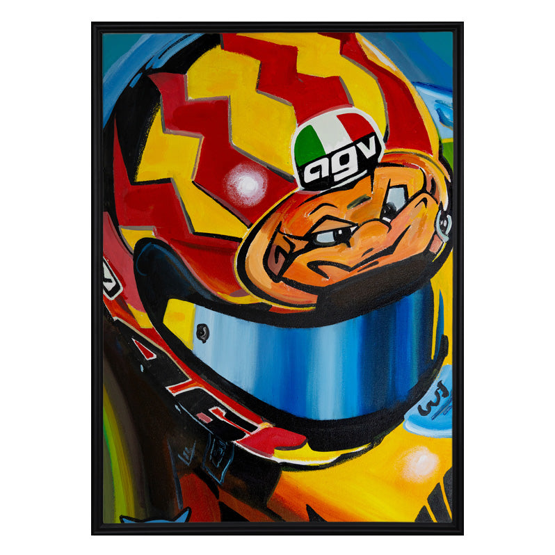 Valentino Rossi - The Helmet Art Collection - 32/36 - canvas (hand-signed and numbered)