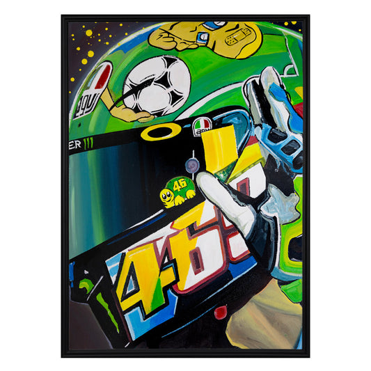 Valentino Rossi - The Helmet Art Collection - 12/36 - canvas (hand-signed and numbered)