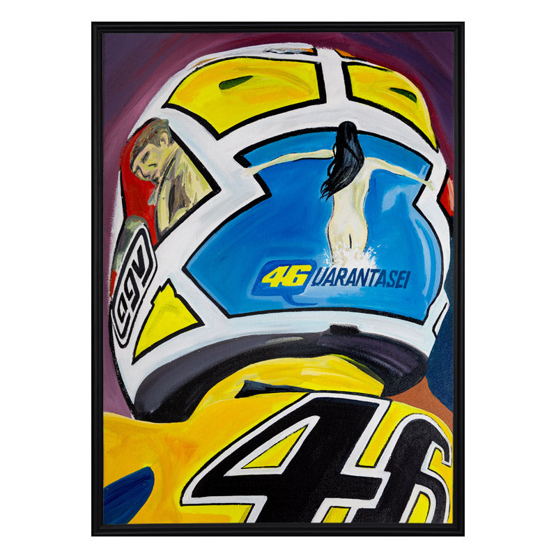 Valentino Rossi - The Helmet Art Collection - 33/36 - canvas (hand-signed and numbered)