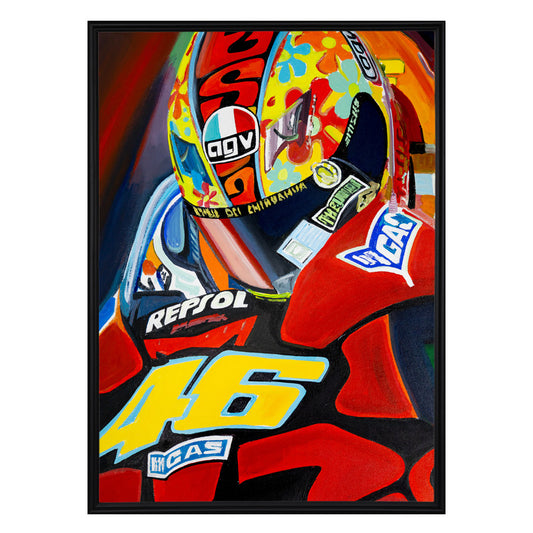 Valentino Rossi - The Helmet Art Collection - 17/36 - canvas (hand-signed and numbered)