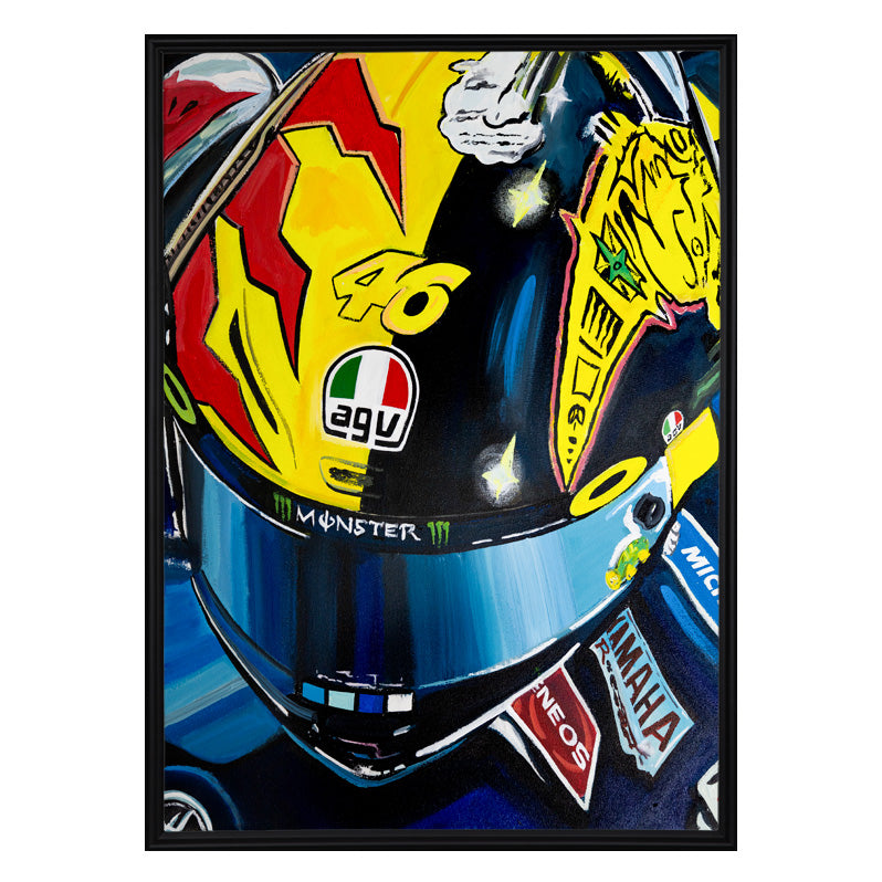 Valentino Rossi - The Helmet Art Collection - 24/36 - canvas (hand-signed and numbered)