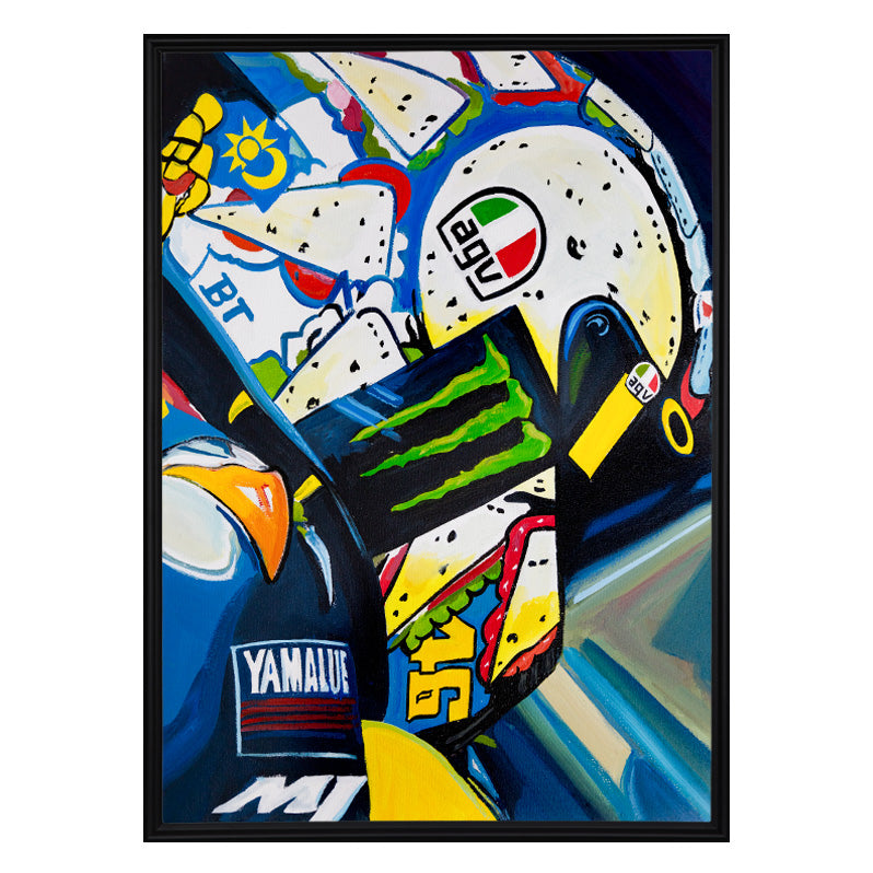 Valentino Rossi - The Helmet Art Collection - 25/36 - canvas (hand-signed and numbered)