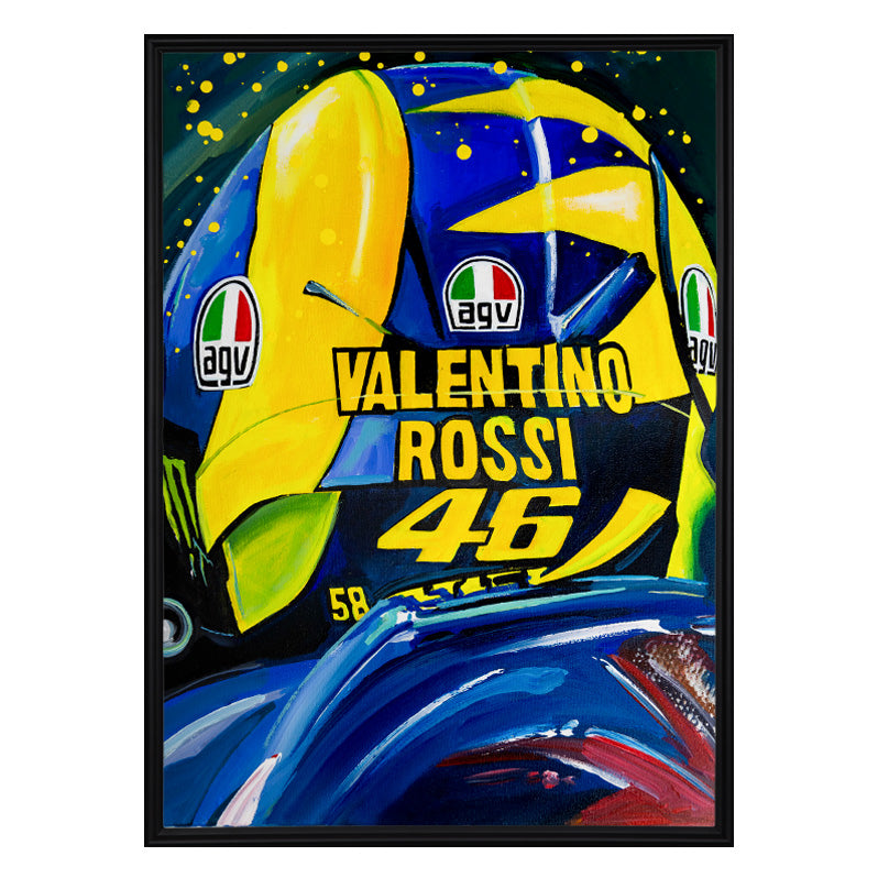 Valentino Rossi - The Helmet Art Collection - 34/36 - canvas (hand-signed and numbered)