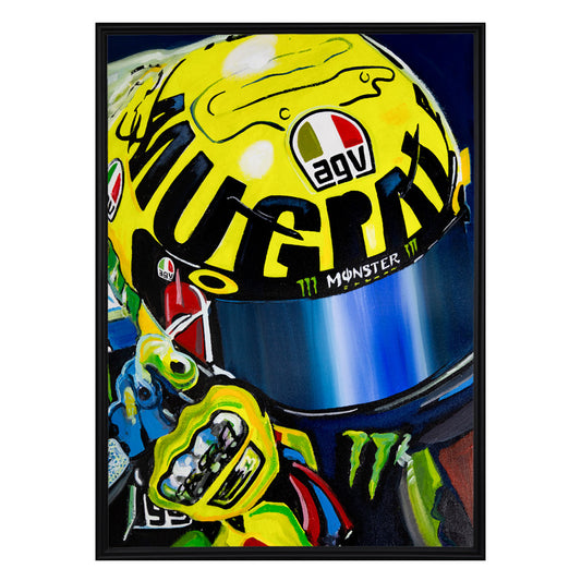 Valentino Rossi - The Helmet Art Collection - 15/36 - canvas (hand-signed and numbered)