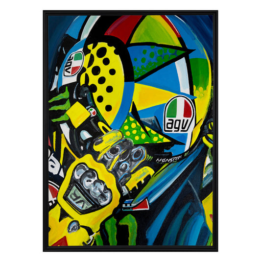 Valentino Rossi - The Helmet Art Collection - 31/36 - canvas (hand-signed and numbered)