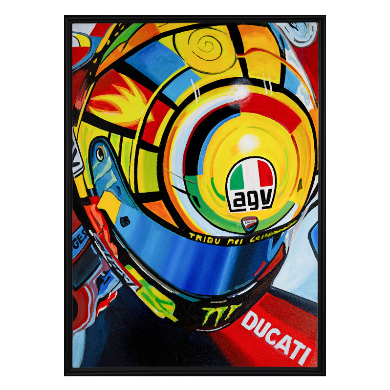 Valentino Rossi - The Helmet Art Collection - 29/36 - canvas (hand-signed and numbered)