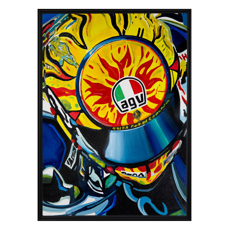 Valentino Rossi - The Helmet Art Collection - 4/36 - canvas (hand-signed and numbered)