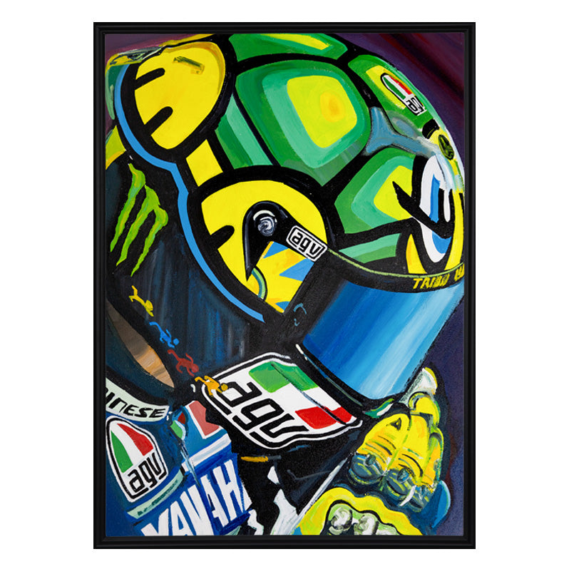 Valentino Rossi - The Helmet Art Collection - 7/36 - canvas (hand-signed and numbered)