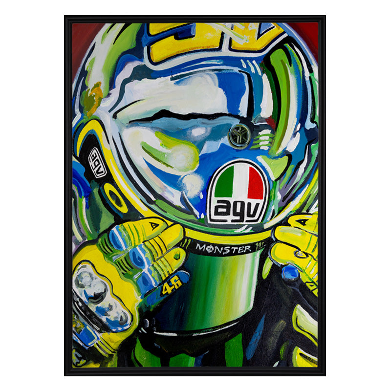 Valentino Rossi - The Helmet Art Collection - 36/36 - canvas (hand-signed and numbered)