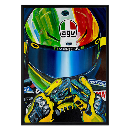 Valentino Rossi - The Helmet Art Collection - 26/36 - canvas (hand-signed and numbered)