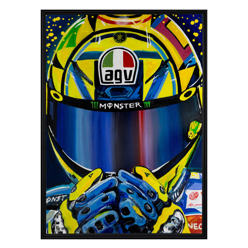 Valentino Rossi - The Helmet Art Collection - 6/36 - canvas (hand-signed and numbered)