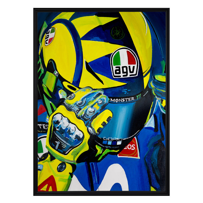 Valentino Rossi - The Helmet Art Collection - 2/36 - canvas (hand-signed and numbered)