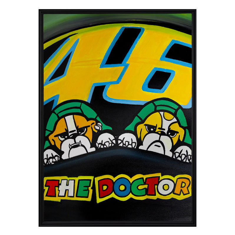 Valentino Rossi - The Helmet Art Collection - 35/36 - canvas (hand-signed and numbered)