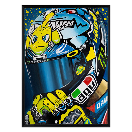 Valentino Rossi - The Helmet Art Collection - 10/36 - canvas (hand-signed and numbered)