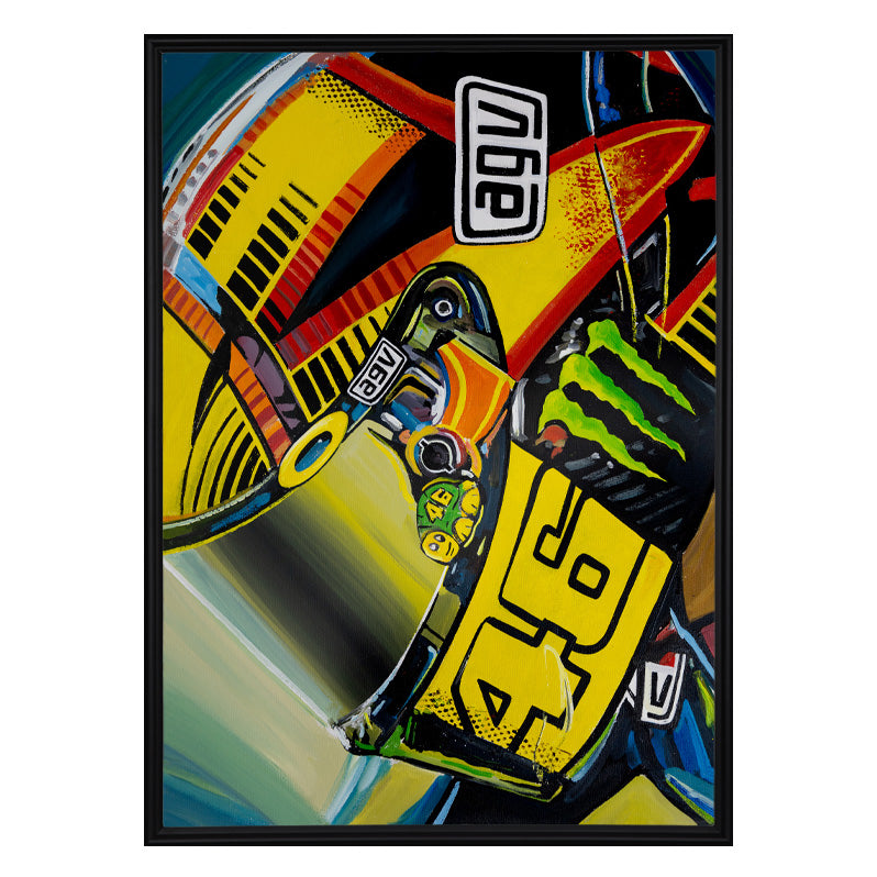 Valentino Rossi - The Helmet Art Collection - 30/36 - canvas (hand-signed and numbered)