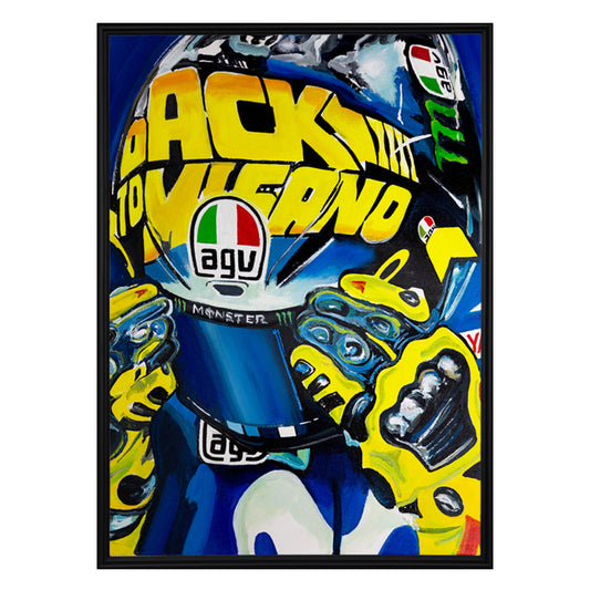 Valentino Rossi - The Helmet Art Collection - 18/36 - canvas (hand-signed and numbered)